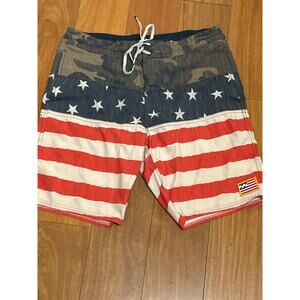 Billabong Camo Flag Swim Trunks